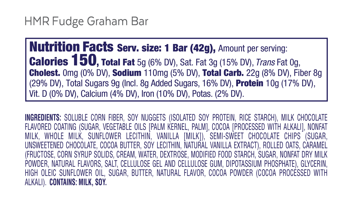 Fudge Graham Bar, 1 unit/case