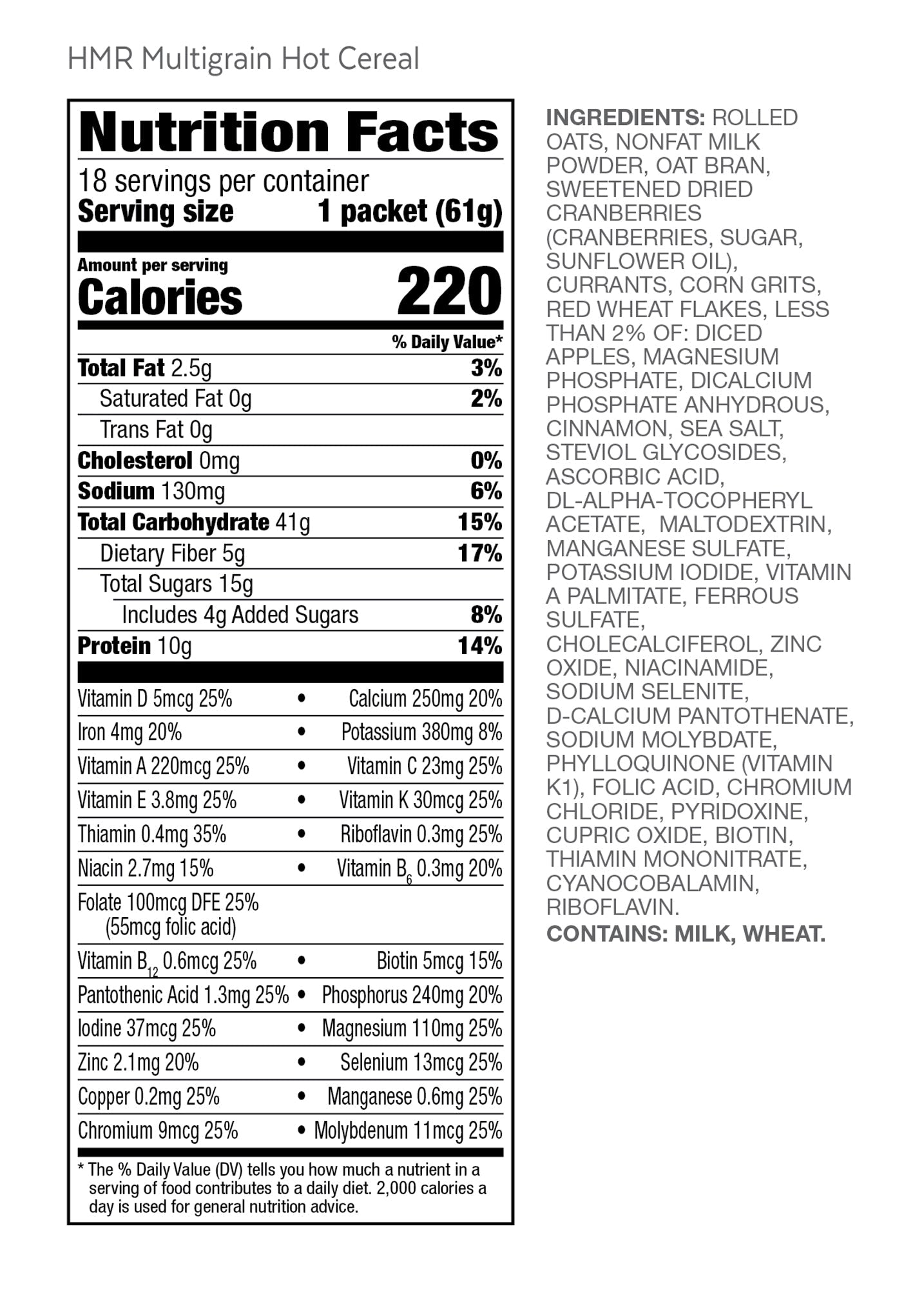 Multigrain Hot Cereal, 12 units/case