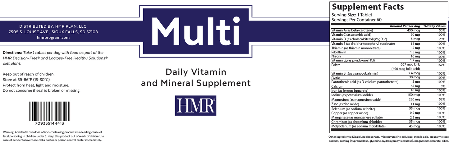 Multi Vitamins, 48 bottles/case